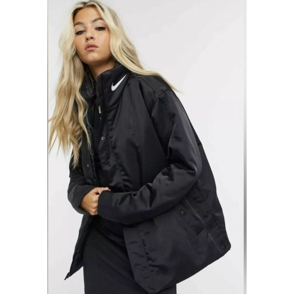 Nike Sportswear Synthetic-Fill Thermore Jacket Women's Size‎ Large Black